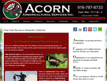 Tablet Screenshot of acornarboricultural.com